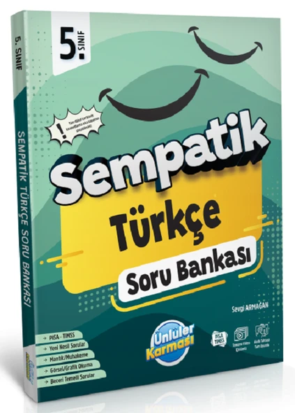 5.Sınıf Sempatik Türkçe Soru Bankası +36 Haftalık Kazanım Denemeleri (Hediyeli) - 3