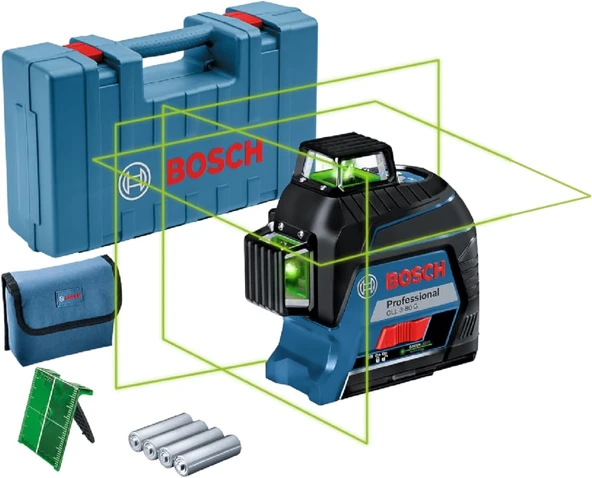 Bosch Professional GLL 3-80 G Profesyonel Çizgi Lazer Hizalama - 0601063Y0