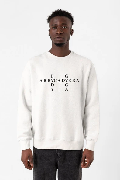 Lady Gaga Abracadabra Beyaz Erkek 2ip Sweatshirt