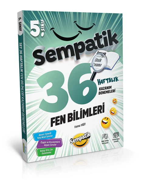 5.Sınıf Sempatik Fen Bilimleri Soru Bankası +36 Haftalık Kazanım Denemeleri (Hediyeli) - Resim 3