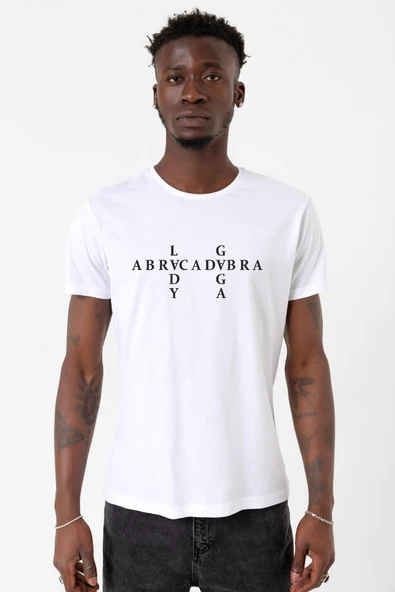 Lady Gaga Abracadabra Beyaz Erkek Bisikletyaka Tshirt