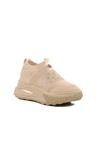 Guja Bej Triko Hafif Kadın Sneaker 25Y305-4 Z - 3