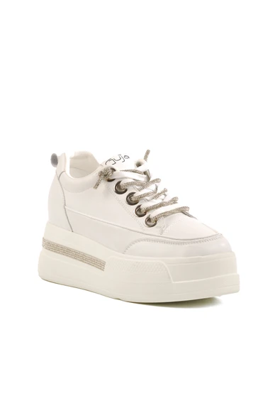 Guja Beyaz Yüksek Taban Kadın Sneaker 25Y492 Z - 3