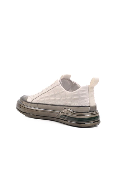Guja Beyaz Hakiki Deri Erkek Sneaker 24K510-3 M - 4
