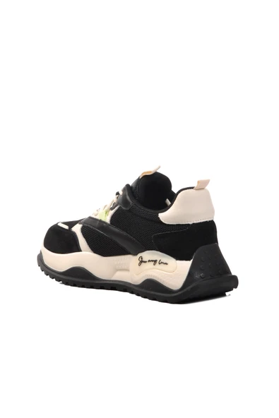 Guja Siyah Suni Deri Kadın Sneaker 24Y425 G - 4
