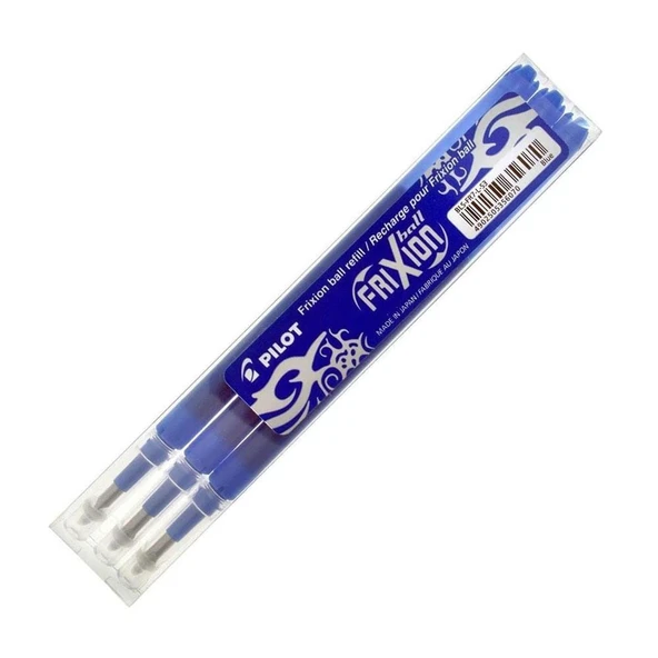 Pilot Frixion 0.7mm Silinebilir Jel Mürekkepli Kalem Yedeği Mavi - 3'lü Paket /