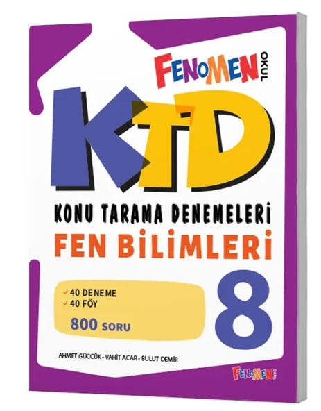 Fenomen 8.sınıf Fen Bilimleri Konu Tarama Denemeleri