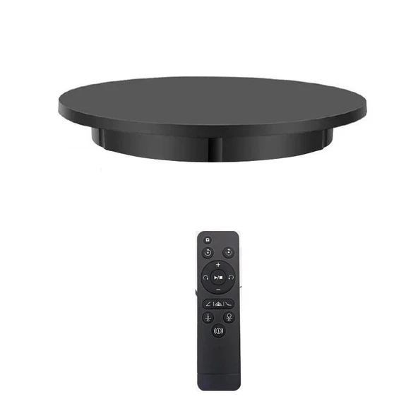 Katalog Fotoğraf Video ve Stüdyo Çekimi için Kumandalı Şarjlı Dönen Stand 100 KG - 2