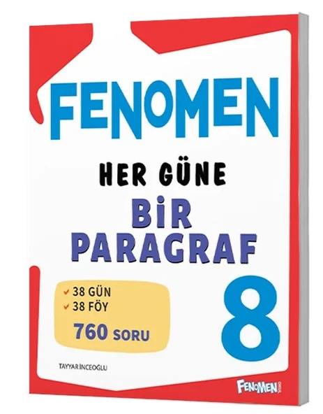Fenomen 8.sınıf  Her Güne Bir Paragraf 38 gün 38 föy 760 soru
