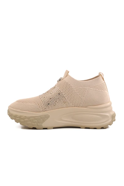 Guja Bej Triko Hafif Kadın Sneaker 25Y305-4 Z - 2