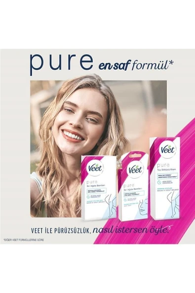 Veet Pure Tüy Dökücü Krem Hassas Cilt 200 ml 3 Adet - 5