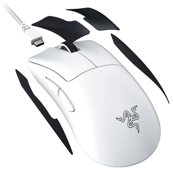 Razer DeathAdder V3 Pro White RZ01-04630200-R3G1 30000 DPI 5 Tuş Optik Beyaz Kablosuz Gaming (Oyuncu) Mouse - 6