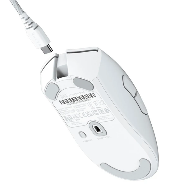 Razer DeathAdder V3 Pro White RZ01-04630200-R3G1 30000 DPI 5 Tuş Optik Beyaz Kablosuz Gaming (Oyuncu) Mouse - 5