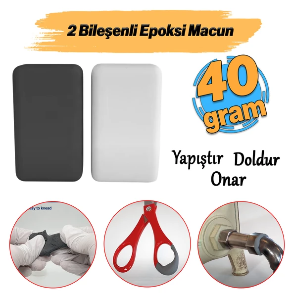 Güçlü Epoksi Macun Yapıştırıcı Hamur Metal Plastik Seramik Çelik Yapıştırıcı Doldurur Boyanabilir