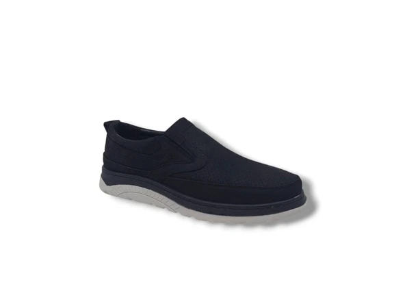 Modesa 251 Erkek Siyah Nubuk Deri Loafer Ayakkabı - Resim 2