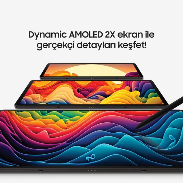 Samsung Galaxy Tab S9 Ultra Tablet + Kalem 12 GB RAM  512 GB Hafıza 14.6 inç Koyu Gri (Samsung Türkiye Garantili) - 5
