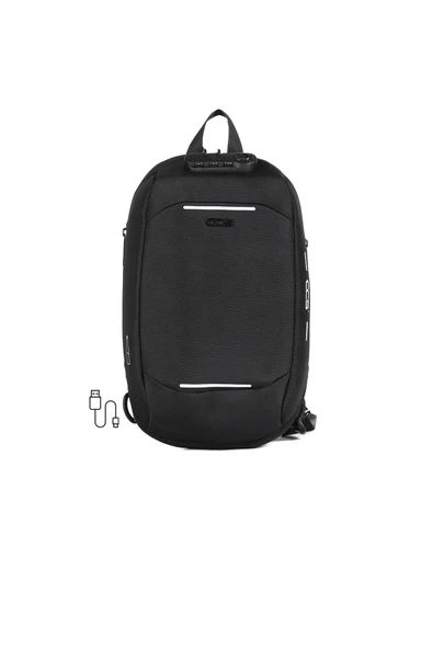 ÇÇS Siyah Unisex Omuz Askılı Çapraz Göğüs Çantası 31301