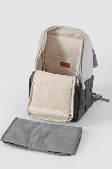 ÇÇS Bej-Gri Anne Bebek Çantası 51768 - 4