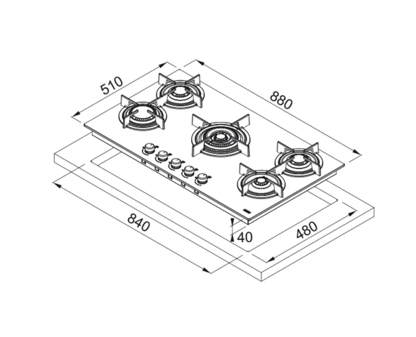 Franke Fhcr 905 4G Tc He Bk C Siyah Ocak - 4
