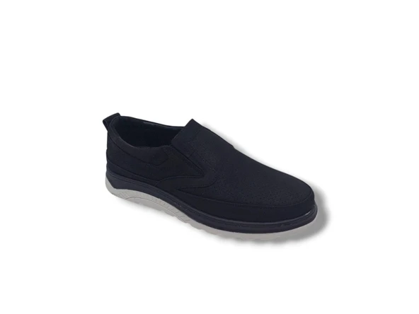 Modesa 251 Erkek Siyah Nubuk Deri Loafer Ayakkabı - Resim 4