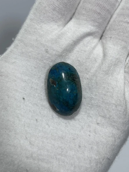 Okyanus Temalı Doğal Kabaşon Firuze Taşı 39 Karat - Turkuaz Taşı 7,81 Gram