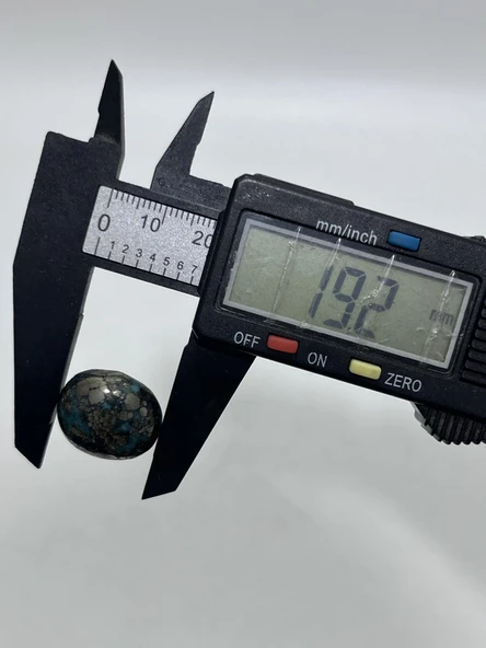 Okyanus Temalı Doğal Kabaşon Firuze Taşı 26,2 Karat - Turkuaz Taşı 5,26 Gram - 4