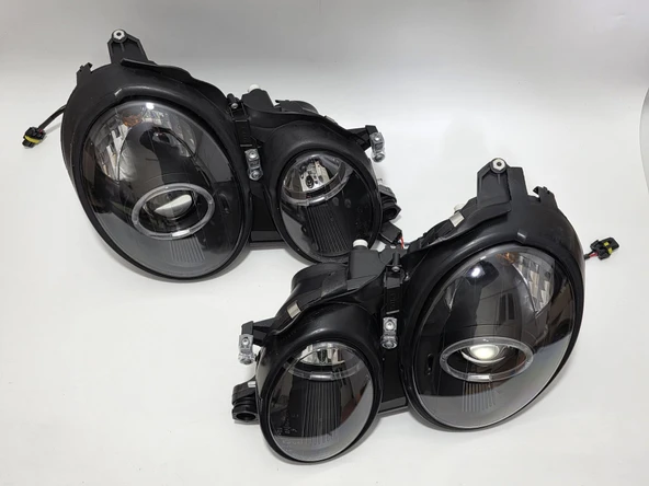 Sonar Mercedes W208 Mercekli Ön Far Takımı - 2