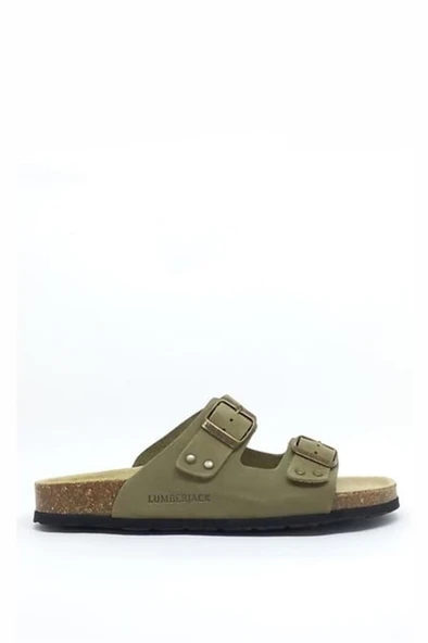 LUMBERJACK JOLIE NU 4FX HAKİ HAKİKİ DERİ COMFORT CASUAL TOKALI TERLİK - 4
