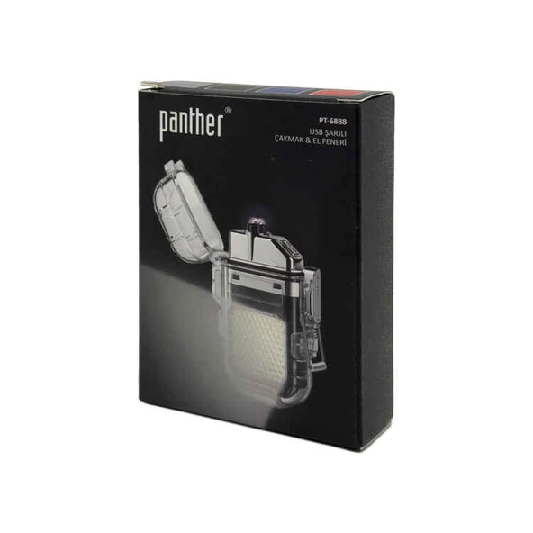 PANTHER PT-6888 USB ŞARJLI ÇAKMAK FENER - 3