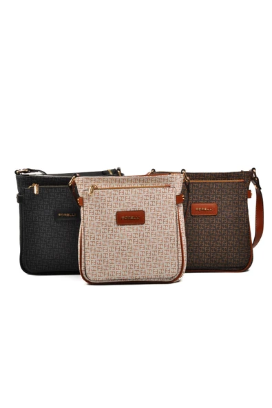 Forelli Bej Suni Deri Kadın Omuz Çantası 4A43 Çanta - Resim 5