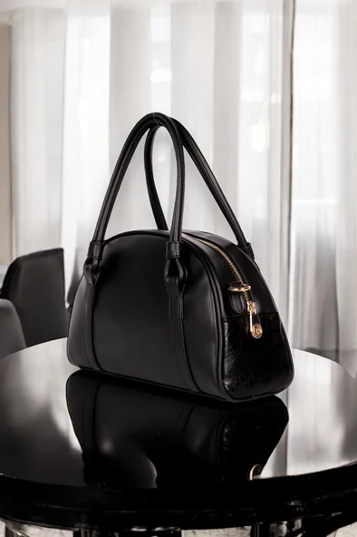 Tuğba El Ve Kol Çantası Olarak Tasarlanmış Bayan Omuz Çantası VS.BLKT.0211 - Resim 4