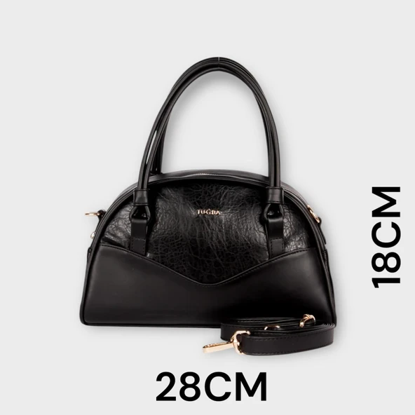 Tuğba El Ve Kol Çantası Olarak Tasarlanmış Bayan Omuz Çantası VS.BLKT.0211 - Resim 2