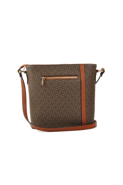 Forelli Kahve Suni Deri Kadın Omuz Çantası 4A36 Çanta - Resim 2