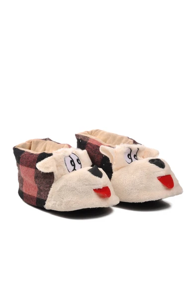Ayakmod Pembe-Siyah-Bej  Kadın Panduf Köpekli Panduf G - 3