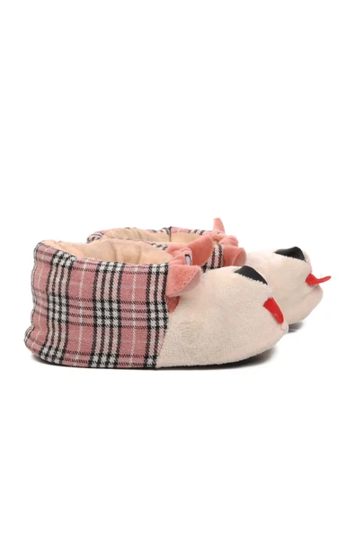 Ayakmod Pembe-Bej  Kadın Panduf Köpekli Panduf G - 2
