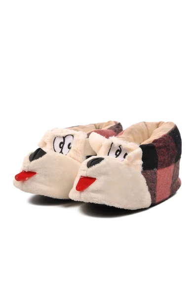 Ayakmod Pembe-Siyah-Bej  Kadın Panduf Köpekli Panduf G - 4
