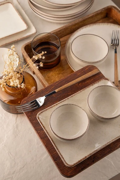 Kütahya Porselen Moderna Kahvaltı Takımı Tarçın 14 Parça 6 Kişilik MOD14KH730P02 - 3