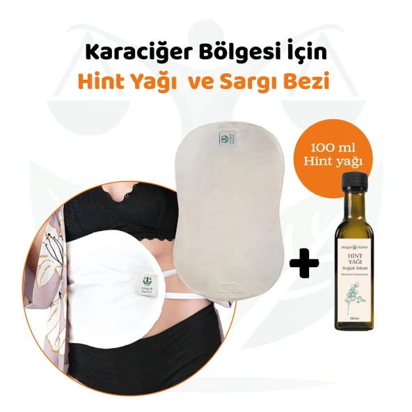 KARACİĞER Sargı Bezi +100 ML HİNT YAĞI (HEXANSIZ) ürün görseli 1