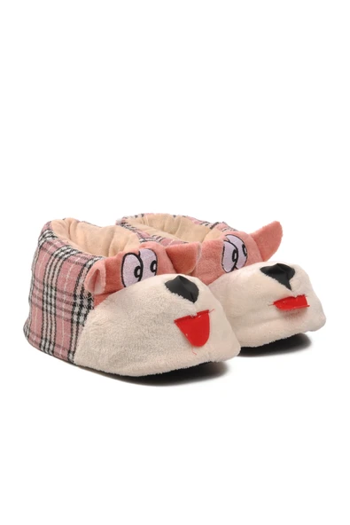 Ayakmod Pembe-Bej  Kadın Panduf Köpekli Panduf G - 3