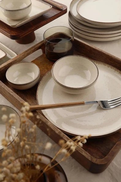 Kütahya Porselen Moderna Kahvaltı Takımı Tarçın 14 Parça 6 Kişilik MOD14KH730P02 - 4