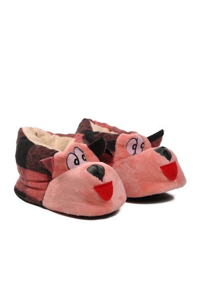 Ayakmod Pembe-Siyah-Pembe  Kadın Panduf Köpekli Panduf G - 3