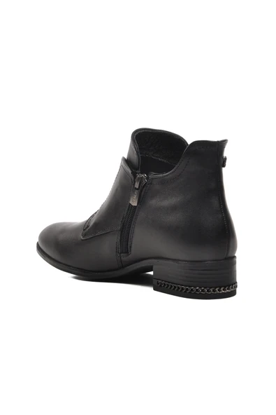 Venüs Siyah Hakiki Deri Kadın Bot 2152710K Z - 4