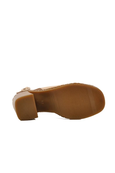 Venüs Bej Hakiki Deri Kadın Topuklu Sandalet 2511902Y Z - 5