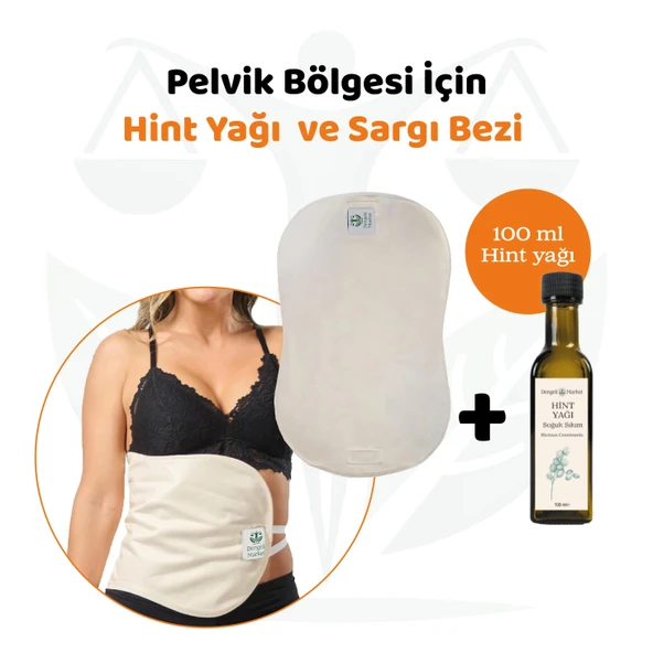 PELVİK Sargı Bezi + 100 ML HİNT YAĞI (HEXANSIZ) ürün görseli 1