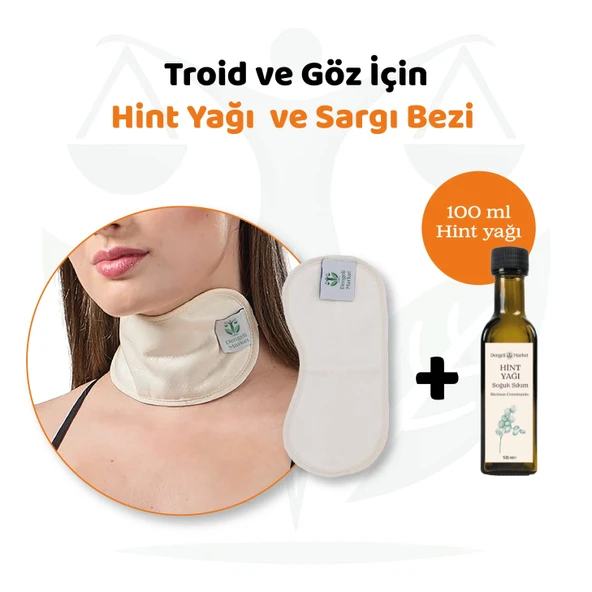 Tiroid ve Göz Sargı Bezi + 100 ml Hint Yağı (HEXANSIZ) ürün görseli 1