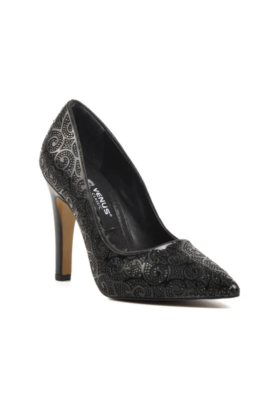 Venüs Siyah Kadın Abiye Ayakkabı 22240315 Z - 3