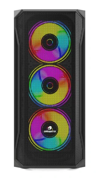 GameBooster GB-T005MB USB3.0 RGB fan Mesh Panel Siyah kasa (PSU Yok) - 2