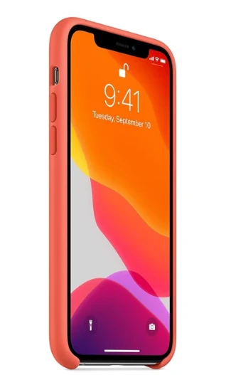 Apple MWYQ2ZM/A iPhone 11 Pro Silikon Telefon Kılıfı, TURUNCU Clementine (Orange) - 2