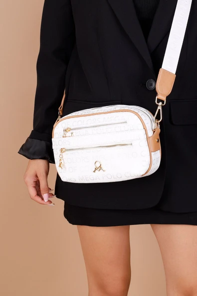Mega Polo Kadın Monogram Çapraz Çanta