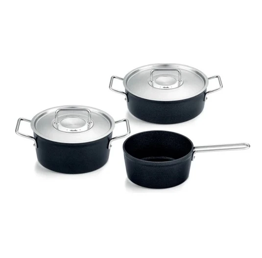 Fissler Adamant 5 Parça Tencere Seti Cam Kapaklı İndiksiyon Tabanlı